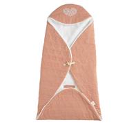 Couverture Nomade À Capuche En Coton Rose TU