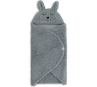 Couverture nomade bunny bleu, noir TU