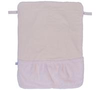 Couverture nomade fausse fourrure angora ivoire