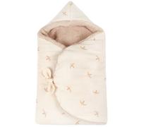 Couverture nomade hiver baby nest wabi-sabi Nude haiku birds natural