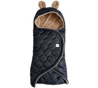 Couverture nomade pour bébé noir, marron clair TU