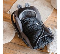 Couverture nomade pour bébé Recy black-grey