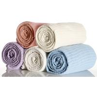 Couverture Nourisson Bébé Couleur Crème pour Poussette / Couffin