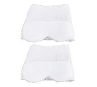 Couverture oculaire nouveau-née jetable 2 pack | Masque oculaire de blocage doux doux pour les petits/nourrissons | Tissu non tissé respirant, ajustement réglable pour 0 à 12