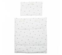 Couverture-oreiller poupée stars blanc