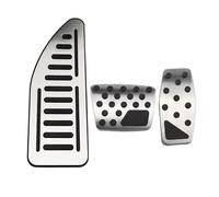 Couverture Pad Pédale Frein à L'embrayage Pour Jeep Pour Compass 2017-2021 Pour Renegade Accessoires Pédale D'accélérateur Acier Inoxydable Pédales Frein Couvercle Repos(AT Style 2)