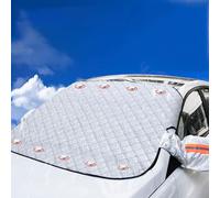 Couverture Pare-Brise Avant Voiture, 9 Magnétique Protection Repliable Universelle UV Soleil Poussière Pluie, Bâche Pare Brise pour Voiture SUV, Protege Pare Protection Solaire 180 * 110cm