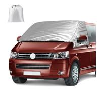 Couverture Pare-Brise de Voiture pour VW Transporter T5, VW Candy 2010-2020, Housse de Pare-Brise Argentée, Housse de Pare-Brise Thermique Pliable, Couverture Pare Brise Voiture Soleil