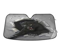 Couverture Pare-Brise Voiture Imperméable Protecteur De Pare-Brise Intérieur La Protection Pare-Soleil Avant Universelle pour Été Véhicules Vus Panthère Noire - Dessin Animé en Colère S