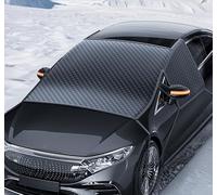 Couverture Pare-Brise Voiture pour BMW 3 Series Touring E91 2005-2012, Repliable Protection Pare Brise Hiver Protege, Bache Anti Givre Protection,Black+Orange