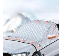Couverture Pare Brise Voiture pour Ford Focus EcoBoost 2021 2022 2023-pr, Magnétique Cache Vitre Voiture Protection Pare Brise Hiver Pliable Bache Anti Givre