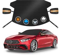 Couverture Pare Brise Voiture pour Tesla Model 3 2023 2024 | Repliable Bâche Pare Brise Anti Givre avec Housse de Rétroviseur Latéral, Protection contre la Neige, Le Gel, Les Rayons UV