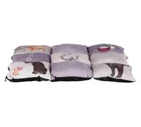 Couverture Patchwork Cat - 55 X 45 Cm, Gris