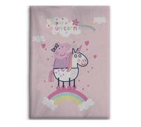 Nickelodeon couverture polaire Licorne Peppa Pig 100 x 140 cm rose Rose G