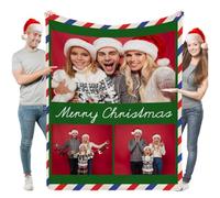 Couverture personnalisée pour chats, animaux de compagnie, chien, lapin ou chat mignon avec photos comme cadeau pour papa, maman, ami, famille pour un anniversaire, Noël