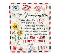 Couverture personnalisée pour Fille de Maman Papa Je t'aime pour Toujours et à jamais Papillon Fille Anniversaire Noël Couverture Polaire personnalisée