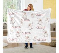 Couverture personnalisée pour ma fille bonus, cadeaux de belle-mère, beau-père, je te souhaite la force, cadeaux d'anniversaire de tigre pour belle-fille, couverture polaire personnalisée de Noël