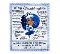 Couverture personnalisée pour ma filleule de la Marraine, Souviens-toi Toujours Combien Je t'aime, Couverture Polaire personnalisée pour Anniversaire de filleule en Bois de Tournesol