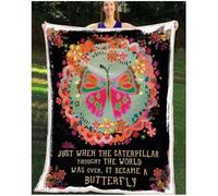 Couverture personnalisée pour ma marraine de la part de ma nièce Floral Nous avons serré cette charmante tante dans nos bras Cadeaux d'anniversaire Fête des Mères Noël Couverture polaire personnalisée