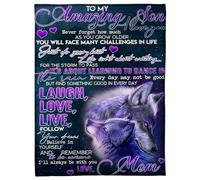 Couverture personnalisée pour ma MawMaw de la part de mes petits-enfants, n'oublie jamais que je t'aime, tu es tout pour moi, MawMaw, anniversaire, fête des mères, Noël, couverture polaire