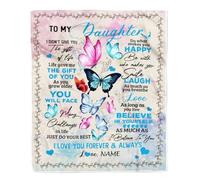 Couverture personnalisée pour ma mère de la Part de Mon Fils pour Toutes Les Fois où J'Ai oublié de remercier Maman pour Son Anniversaire, sa fête des mères, Noël, sa Couverture Polaire personnalisée