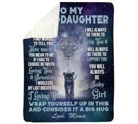 Couverture personnalisée pour ma mère de la Part de Mon Fils pour Toutes Les Fois où J'Ai oublié de remercier Maman pour Son Anniversaire, sa fête des mères, Noël, sa Couverture Polaire personnalisée