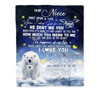Couverture personnalisée pour ma mère de la Part de sa Fille et de Son Fils Lettre d'amour Courrier à Maman Anniversaire Fête des mères Noël Couverture Polaire personnalisée