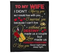 Couverture personnalisée pour ma petite amie de mon petit ami, je t'aime pour toujours, toujours, lettre par avion, anniversaire, Saint-Valentin, Noël, couverture polaire personnalisée