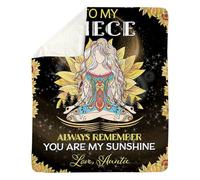 Couverture personnalisée pour ma petite-fille, cadeau de grand-mère papillon, mon seul souhait pour toi, cadeau d'anniversaire pour petite-fille, remise de diplôme, couverture polaire de Noël