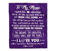 Couverture personnalisée pour ma Petite-Fille de Grand-mère Gigi Lion Mon Seul Souhait pour toi Petite-Fille Anniversaire Noël Couverture Polaire de lit personnalisée