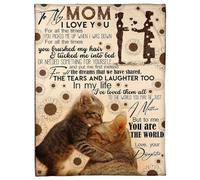 Couverture personnalisée pour ma petite-fille de grand-mère Wolf Mon amour pour toi est éternel Cadeaux d'anniversaire pour petite-fille Couverture polaire de Noël de remise de diplôme