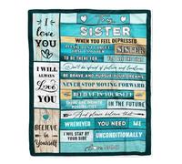 Couverture personnalisée pour ma sœur de la part de mon frère, n'oublie jamais, je t'aime, Daisy, sœur, anniversaire, remise des diplômes, Noël, couverture polaire de lit personnalisée