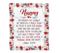 Couverture personnalisée pour ma tante de la part de ma nièce, de mon neveu, lettre florale par avion, je t'aime, tante, anniversaire, fête des mères, Noël, couverture polaire personnalisée