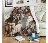 Couverture personnalisée pour Mon Fils de la Part de Papa Père Tous Les Jours Rire Aimer Vivre Papa Fils Cadeaux d'anniversaire Remise des diplômes Noël Couverture Polaire personnalisée