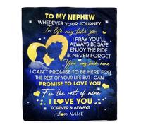 Couverture personnalisée pour Mon Fils Incroyable de Maman Papa Loup-Garou Un Gros câlin Fils Anniversaire rentrée Scolaire Thanksgiving Noël Couverture Polaire personnalisée