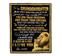 Couverture personnalisée pour Mon Gendre de la Part de ma Belle-mère Je ne t'ai Pas donné Le Cadeau de la Vie Lion Gendre Anniversaire Noël Couverture Polaire personnalisée