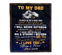 Couverture personnalisée pour Mon Mari de Wife Wolf Merci de Tenir ma Main Mari Anniversaire de Mariage Saint Valentin Noël Couverture Polaire personnalisée