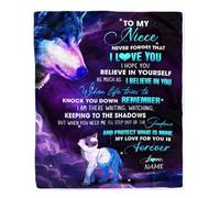 Couverture personnalisée pour mon neveu de la part de tante, oncle, lettre par avion, en toute confiance, je t'aime, neveu, anniversaire, remise des diplômes, Noël, couverture polaire personnalisée