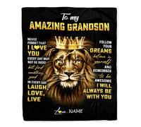 Couverture personnalisée pour Mon Neveu de Tante Oncle Wood J'Ai demandé à Dieu Un Meilleur ami Neveu Anniversaire Noël Couverture Polaire de lit personnalisée