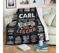 Couverture personnalisée pour mon papaye de la part de ses petits-enfants Petits-enfants Bois Meilleurs cadeaux pour un grand papaye Anniversaire Fête des pères Noël Couverture polaire personnalisée