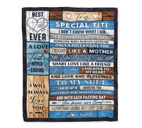 Couverture personnalisée pour Mon Petit-Fils de Grand-mère, Grand-père, Je t'aime, câlins, Lettre par Avion, Anniversaire, Noël, Remise des diplômes, Couverture Polaire personnalisée