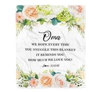 Couverture personnalisée pour mon Titi spécial de la nièce neveu Lettre en bois Meilleur Titi de tous les temps Anniversaire Fête des Mères Noël Thanksgiving Couverture polaire personnalisée