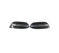 Couverture Phare Antibrouillard Cadre Pare-chocs Avant 2058851223 Pour Mercedes Pour Benz C-Class W205 C180 C200 C250 2015-2020 Calandres de voiture(Noir chromé)