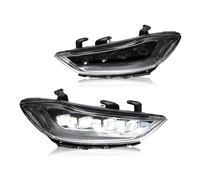Couverture phare avant Phares LED Complets Pour Hyundai Pour Elantra 2016 2017 2018, 4 Lentilles Feux Avant Voiture D'animation Assemblage Style DRL Phare Avant Assemblage(Without demon eyes)
