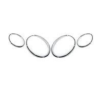 Couverture Phare Lentille Voiture Pour Bentley Pour Continental Pour GT GTC 2 Portes 2012-2016 Couvercle Lunette Phare Chromé Capuchon Garniture Phare Avant