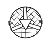 Couverture Phare Moto Grille Protection Universelle pour Phare Moto 6,5 Pouces Ronde Fer Phare Avant Éclairage Décoratif(Triangle Center)