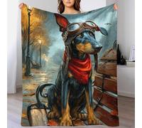 Couverture « Pilote par temps de pluie » surdimensionnée, chaude et ultra douce pour adulte, en flanelle douce anti-boulochage, imprimée en 3D, pour lit et canapé, 100 x 130 cm (40 x 50 pouces).