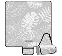 Couverture Pique Nique Impermeable 200x200 cm Tapis Pique Nique Léger Et Lavable Avec Poignée, Leaf Design Nappe Picnic Tapis De Plage Résistant Au Sable Couverture De Plage Pour Jardin Park Travel