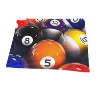 Couverture Plaid Boules Billard Funky Couverture Polaire, Plaid Canapé Lit Flanelle Doux Et Chaud pour Chambre à Coucher Bureau, 100 x 125 cm