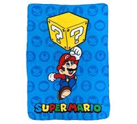 CARTOON Plaid enfant Super Mario couverture 100 % polyester 100 x 140 cm